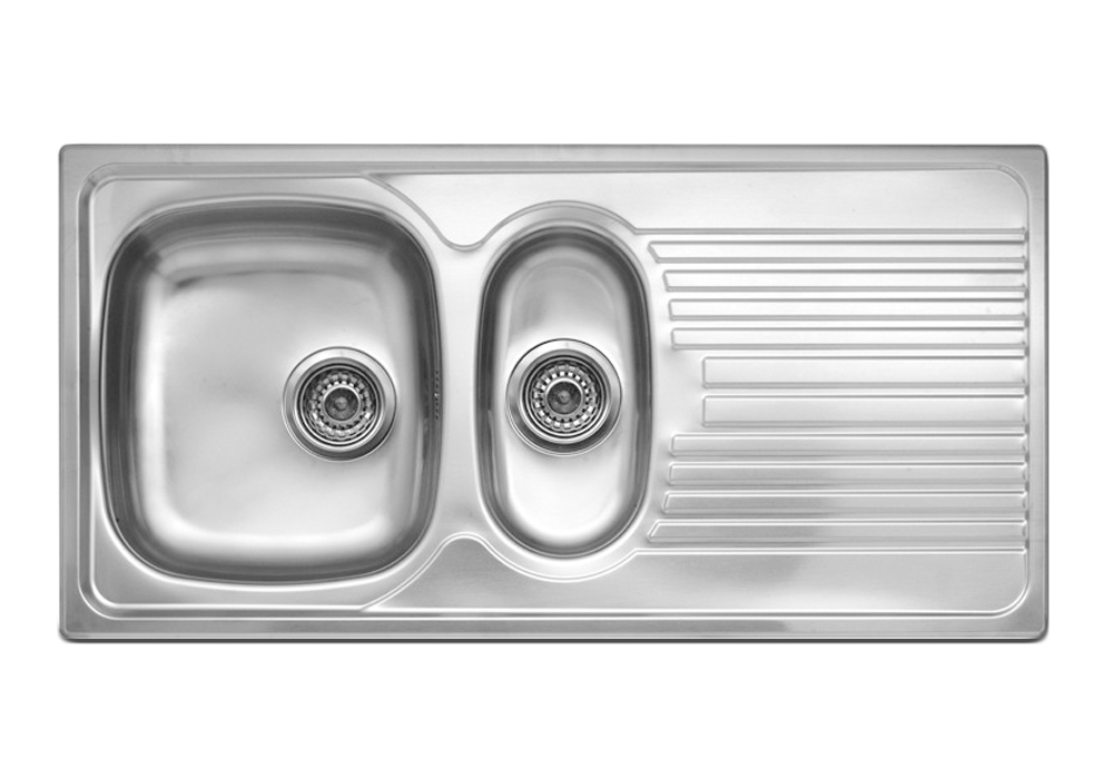 Rex15 1+1/4 Bowl & Drainer 1000mm